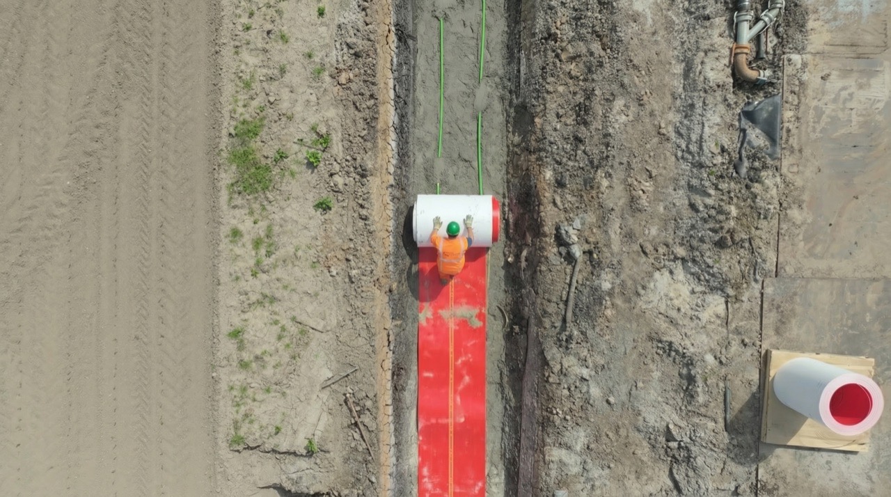 PowerShield kabelbescherming rollout in sleuf